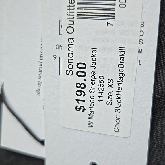 NWT UGG Marlene Braided Fleece Jacket XS - Picture 6 of 7